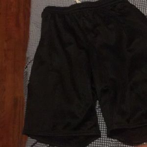 Black basketball shorts